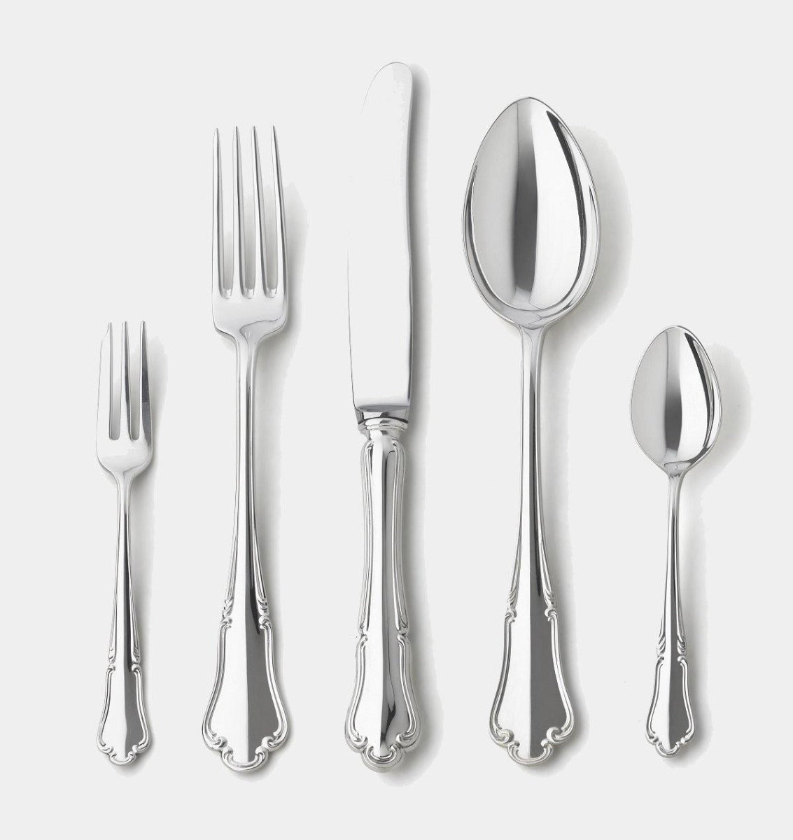 Stříbrný příbor SCHÖNBRUNN sada 5 ks - Wiener Silber Manufactur - perdonahome