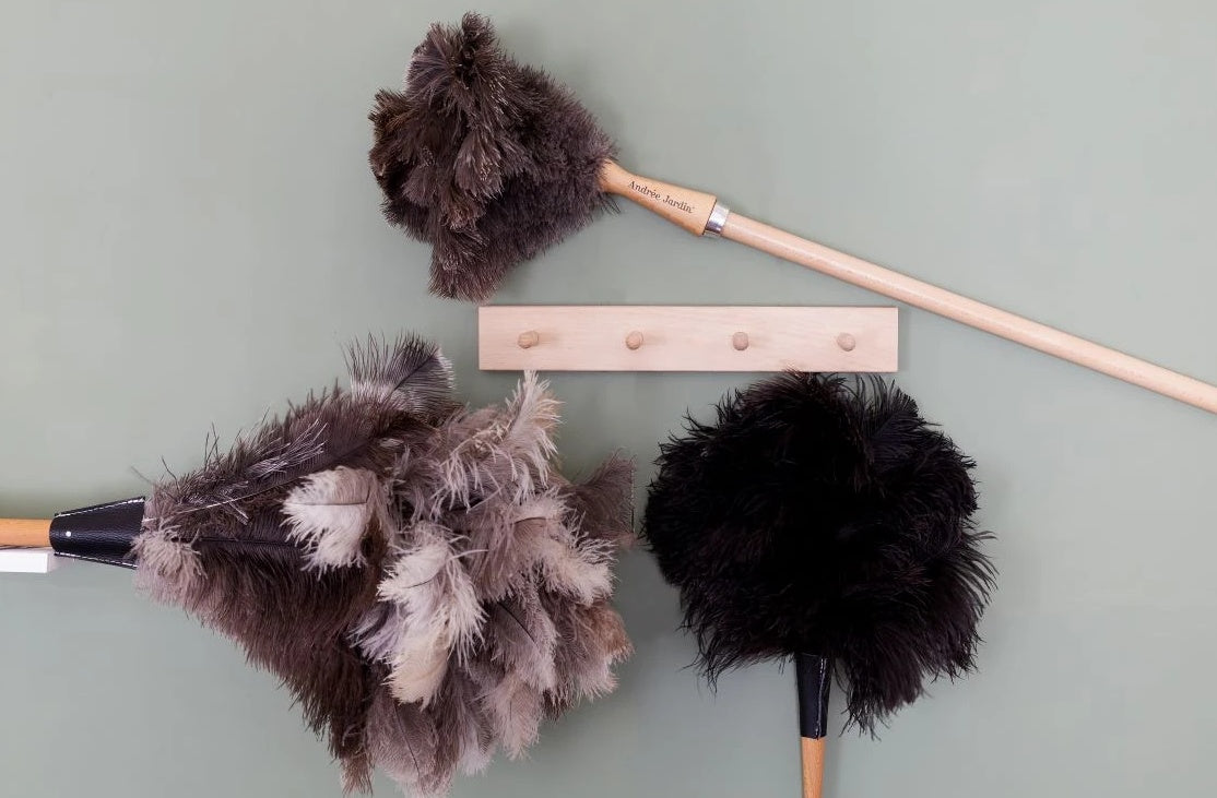 Andrée Jardin Velká prachovka z pštrosího peří 110 cm