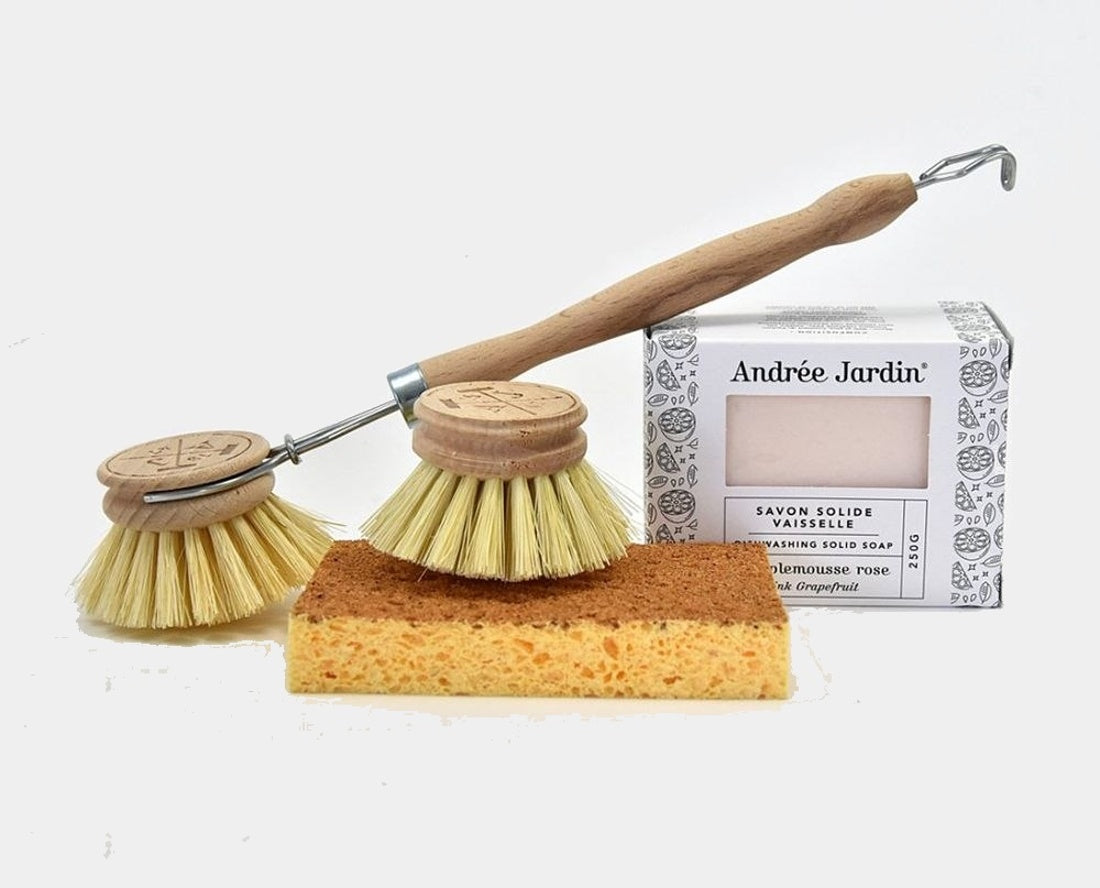 Andrée Jardin Sada na mytí nádobí - Zero Waste - s mýdlem máta/citrón