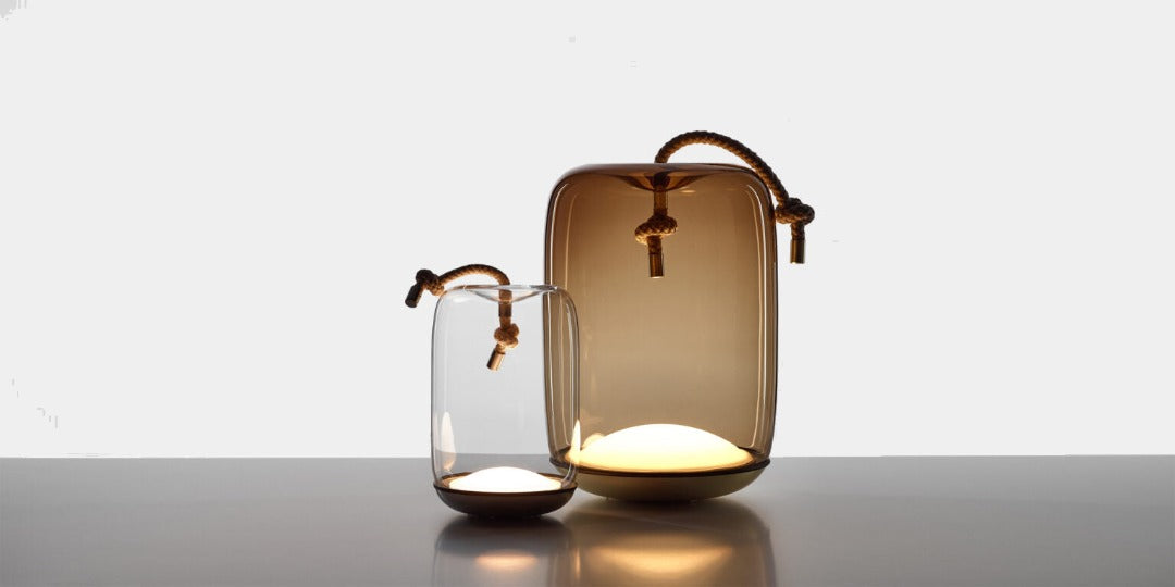 BROKIS designová venkovní přenosná lampa KNOT BATTERY SMALL