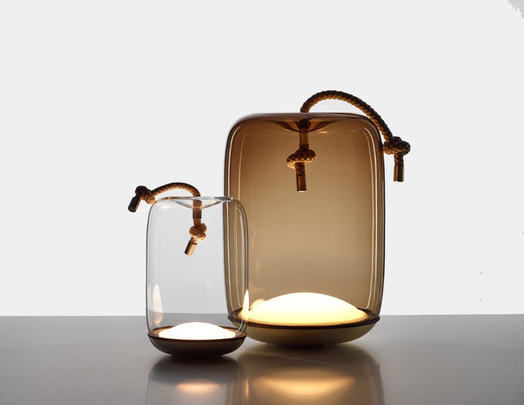 BROKIS designová venkovní přenosná lampa KNOT BATTERY SMALL