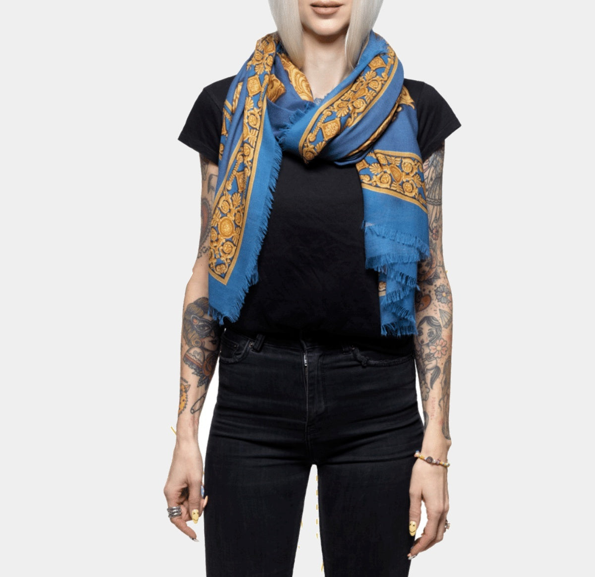 Coreterno extravagantní kašmírový šátek Romana Potens