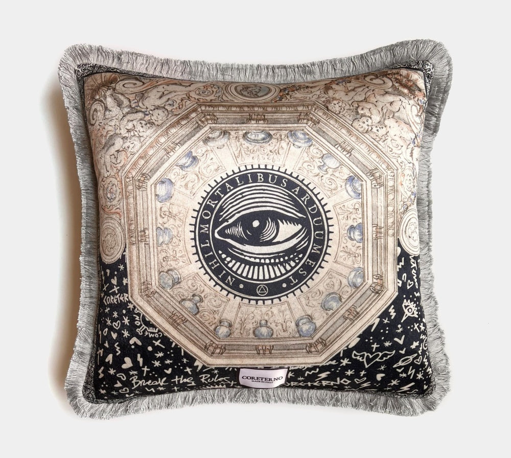 Coreterno sametový polštář Doodlesque