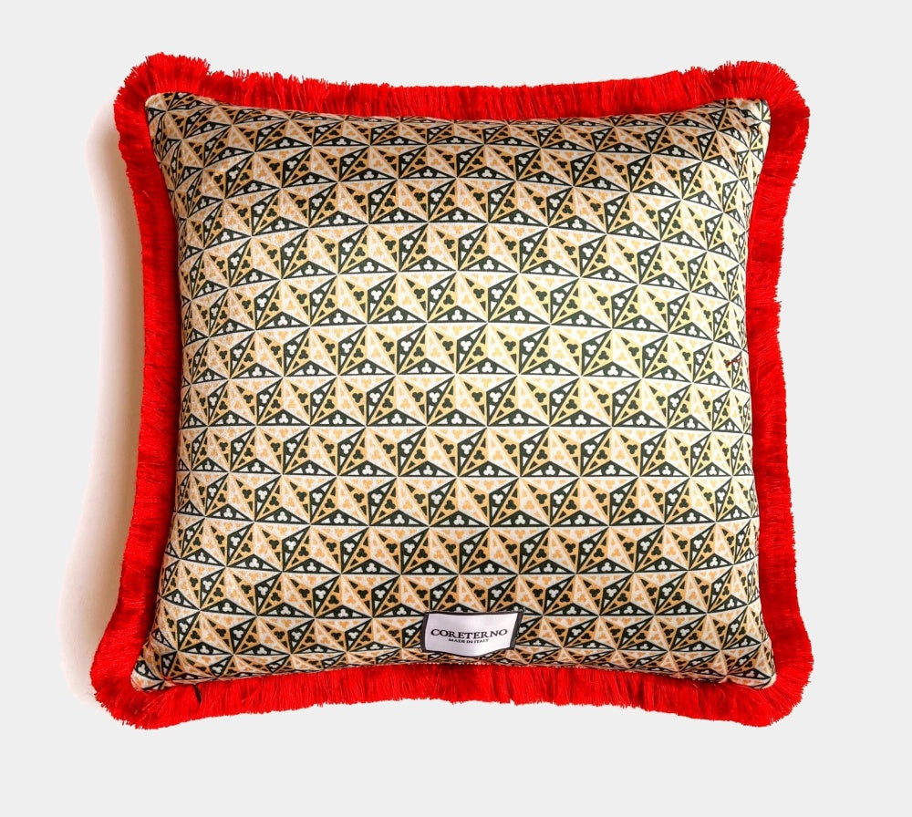 Coreterno sametový polštář Floral Zebra