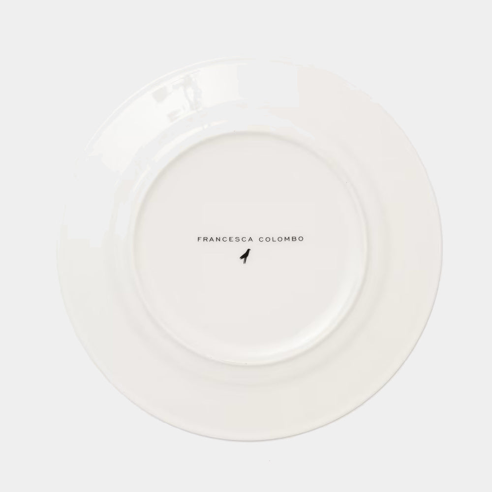 FRANCESCA COLOMBO Designový talířek na pečivo Babiččina zahrada