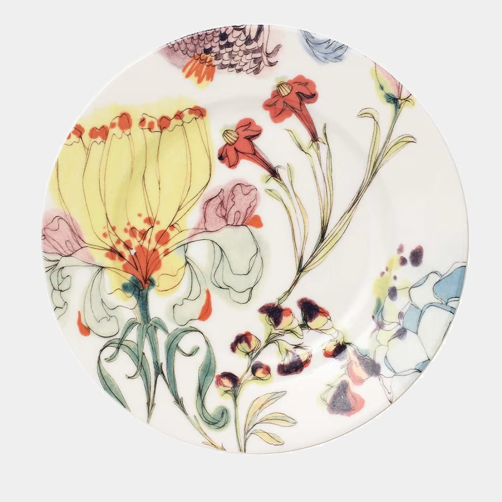 FRANCESCA COLOMBO Designový talířek na pečivo Babiččina zahrada