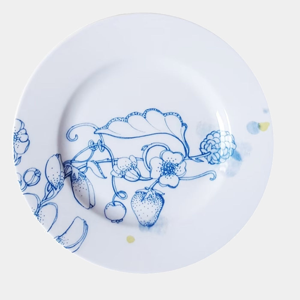 FRANCESCA COLOMBO Designový talířek na pečivo Modré léto