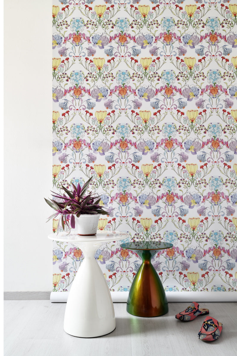 FRANCESCA COLOMBO vliesová tapeta s květinovým vzorem