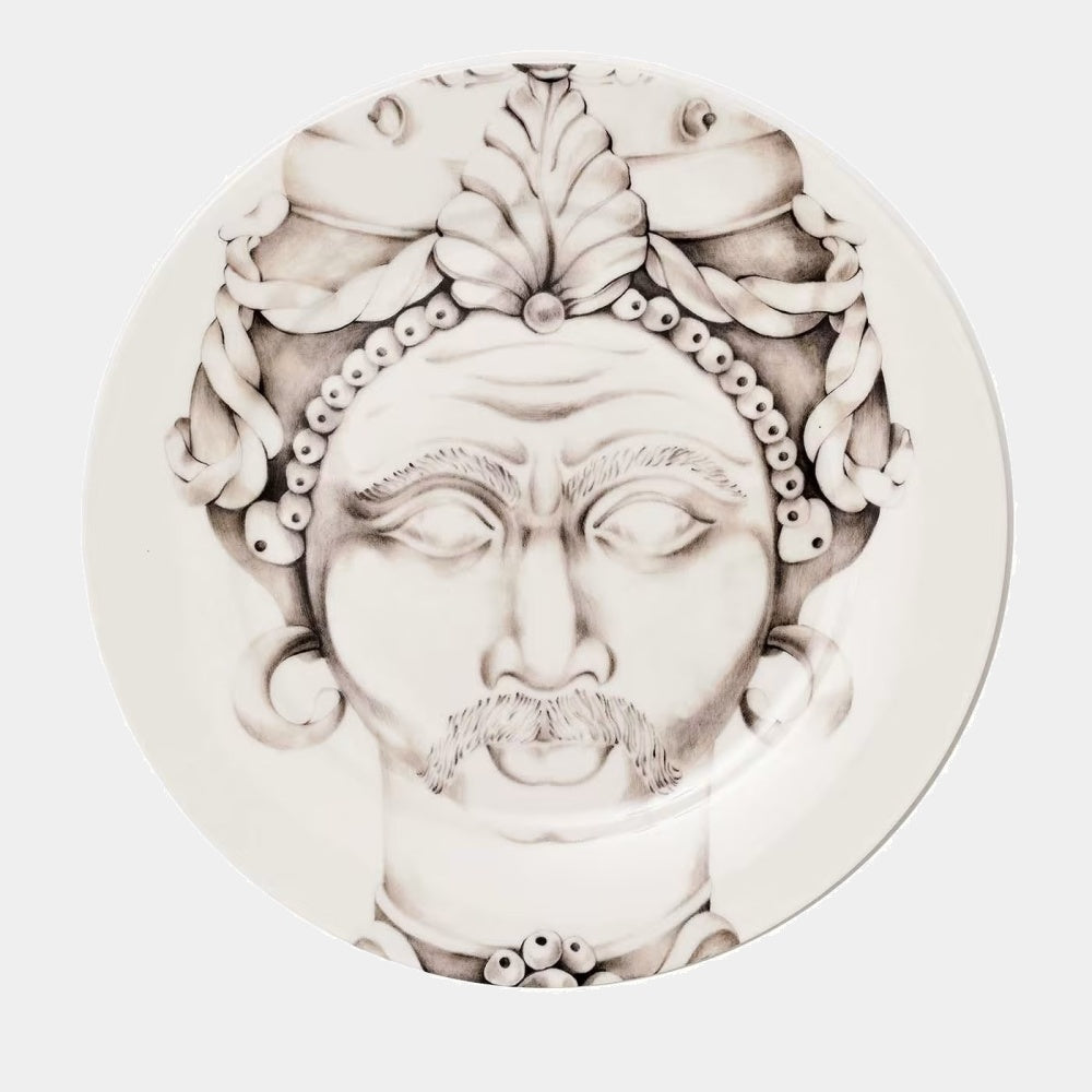 FRANCESCA COLOMBO Designový jídelní talíř Teste di Moro