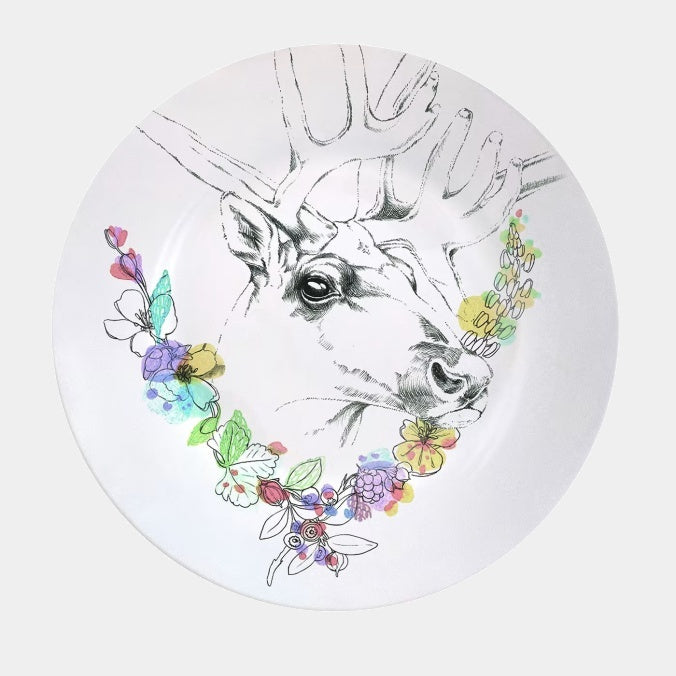 FRANCESCA COLOMBO Designový jídelní talíř Óda na lesy