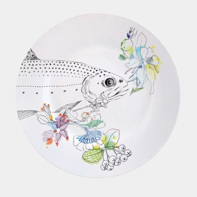 FRANCESCA COLOMBO Designový jídelní talíř Óda na lesy