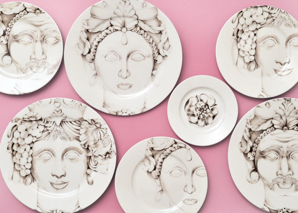 FRANCESCA COLOMBO Designový dezertní talíř Teste di Moro