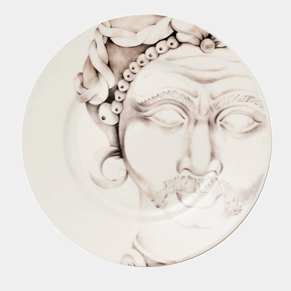 FRANCESCA COLOMBO Designový dezertní talíř Teste di Moro