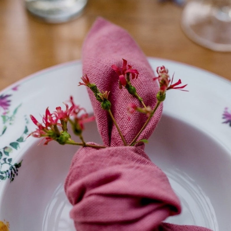 Giardino Segreto lněný ubrousek QUADRI