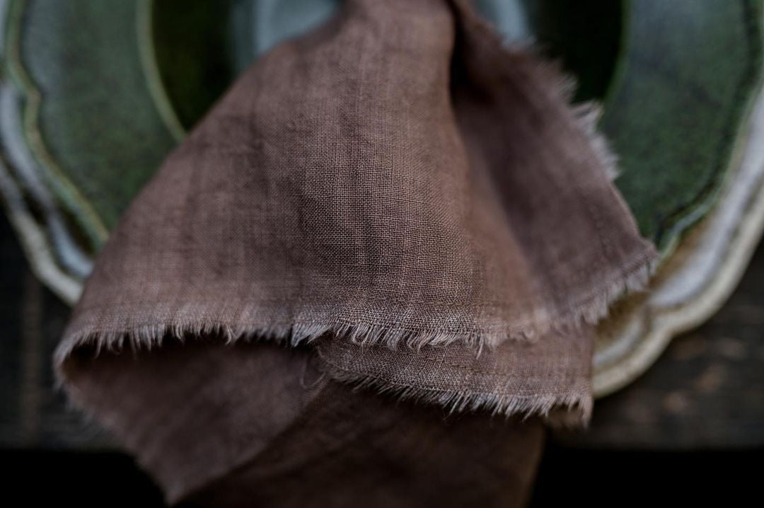 Giardino Segreto Lněný ubrousek STRAPPATO 6 ks