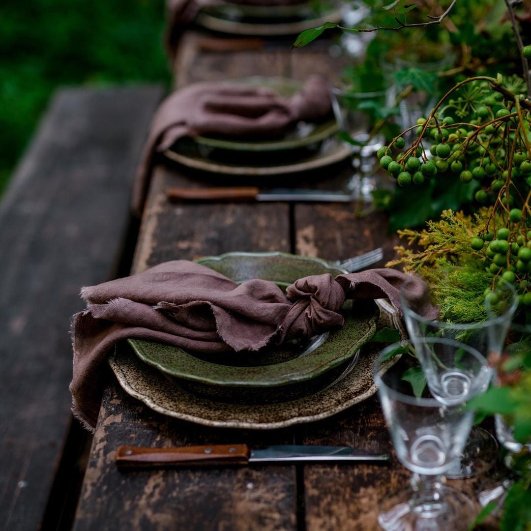 Giardino Segreto Lněný ubrousek STRAPPATO 6 ks