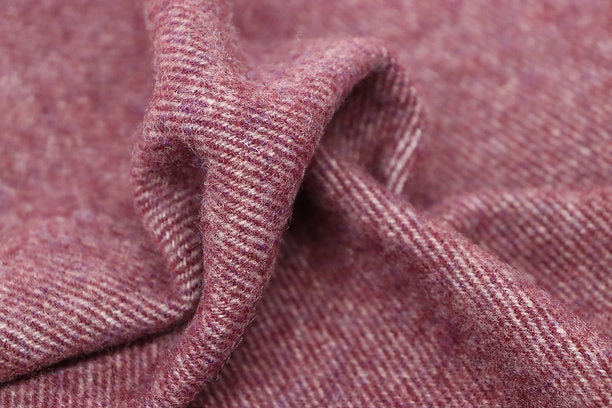 Pléd z panenské merino vlny MELANGE vínový