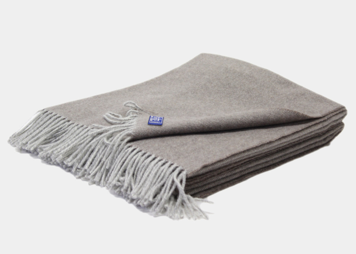 Pléd z panenské merino vlny MELANGE cappucino