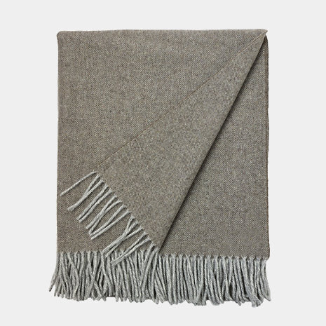 Pléd z panenské merino vlny MELANGE cappucino
