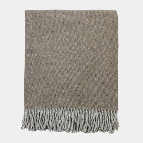 Pléd z panenské merino vlny MELANGE cappucino