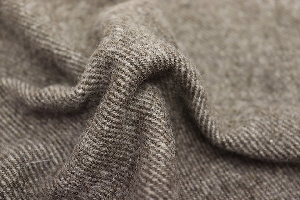 Pléd z panenské merino vlny MELANGE hnědý