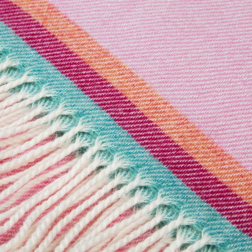 Dětská deka 100% Merino – Pohádky na dobrou noc - flamingo