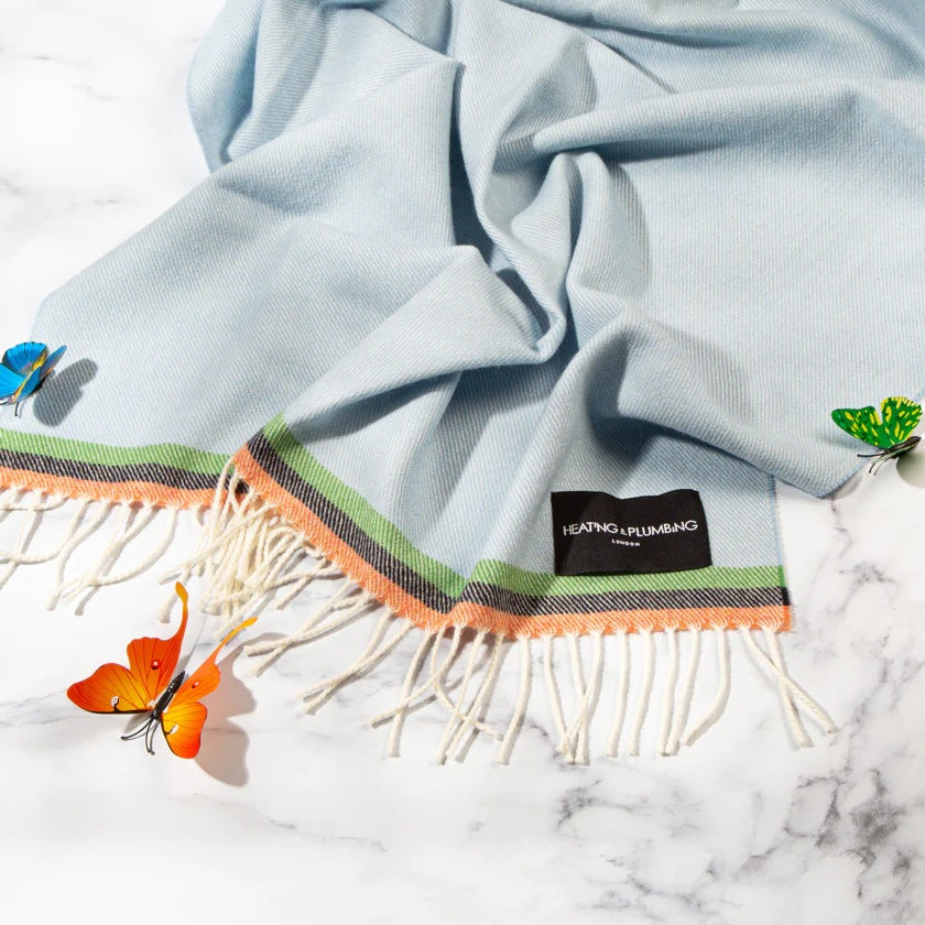 Dětská deka 100% Merino – Pohádky na dobrou noc - světle modrá