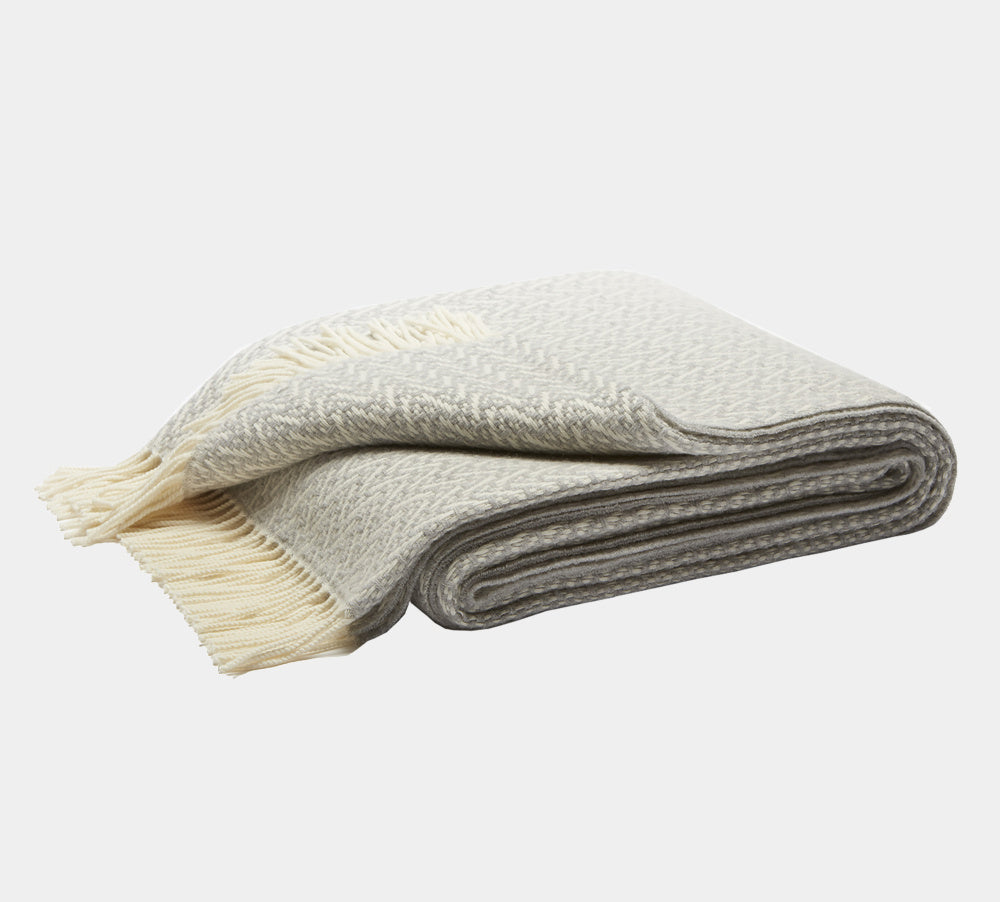 LO DECOR 100% kašmírová deka Indianna grey