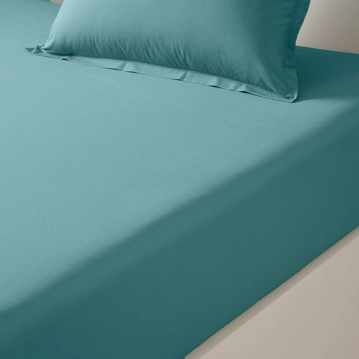 OLIVIER DESFORGES Luxusní perkálové napínací prostěradlo ALCÔVE OCEAN