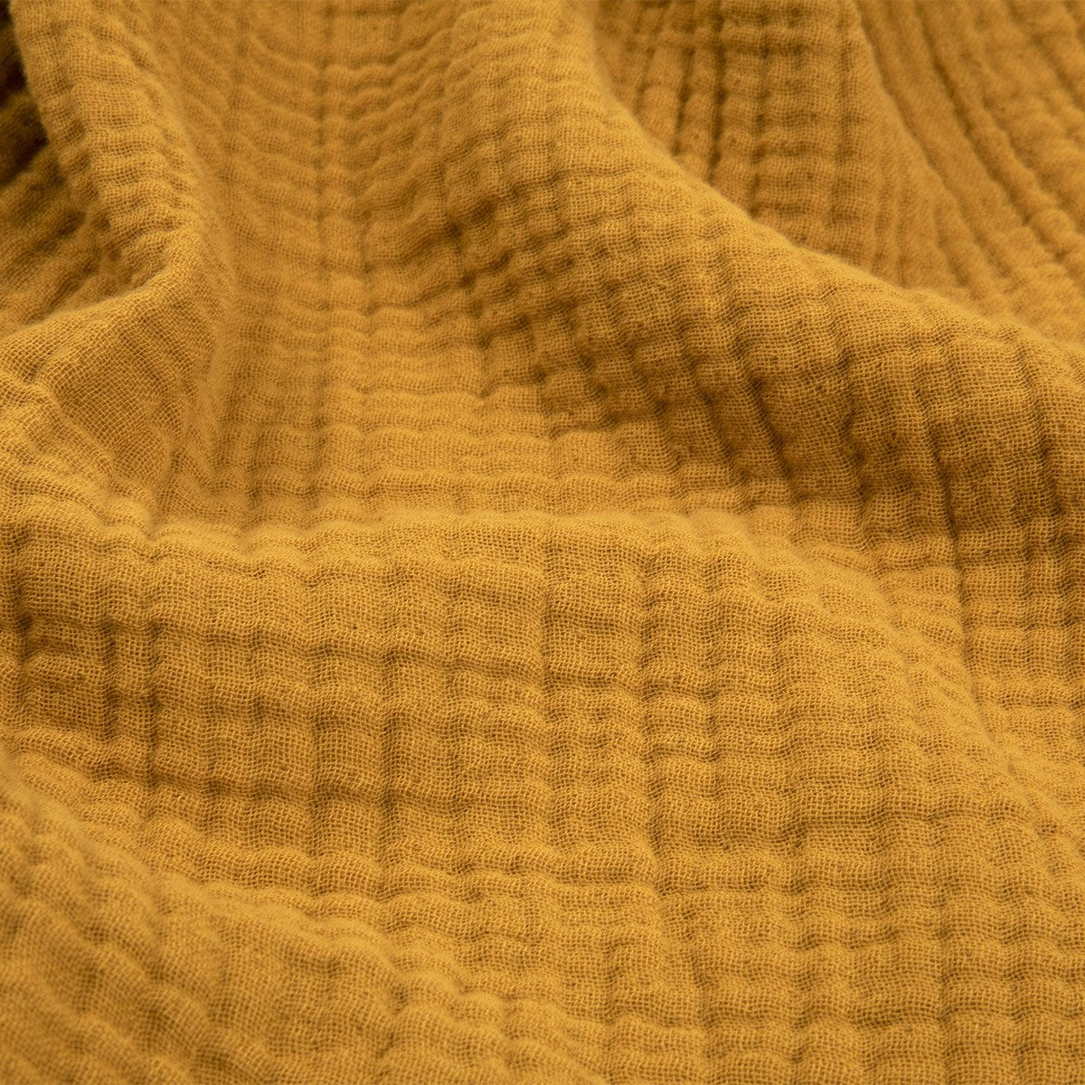 OLIVIER DESFORGES Mušelínový přehoz s třásněmi 140x200 cm CYCLADES AMBRE