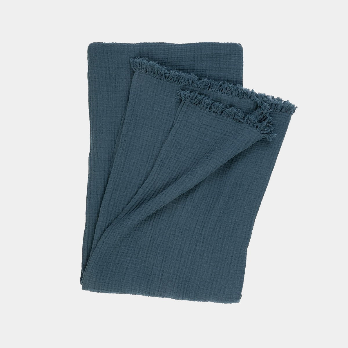 OLIVIER DESFORGES Mušelínový přehoz s třásněmi 140x200 cm CYCLADES FORET