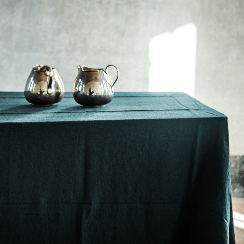 Once Milano klasický lněný ubrus se širokými okraji