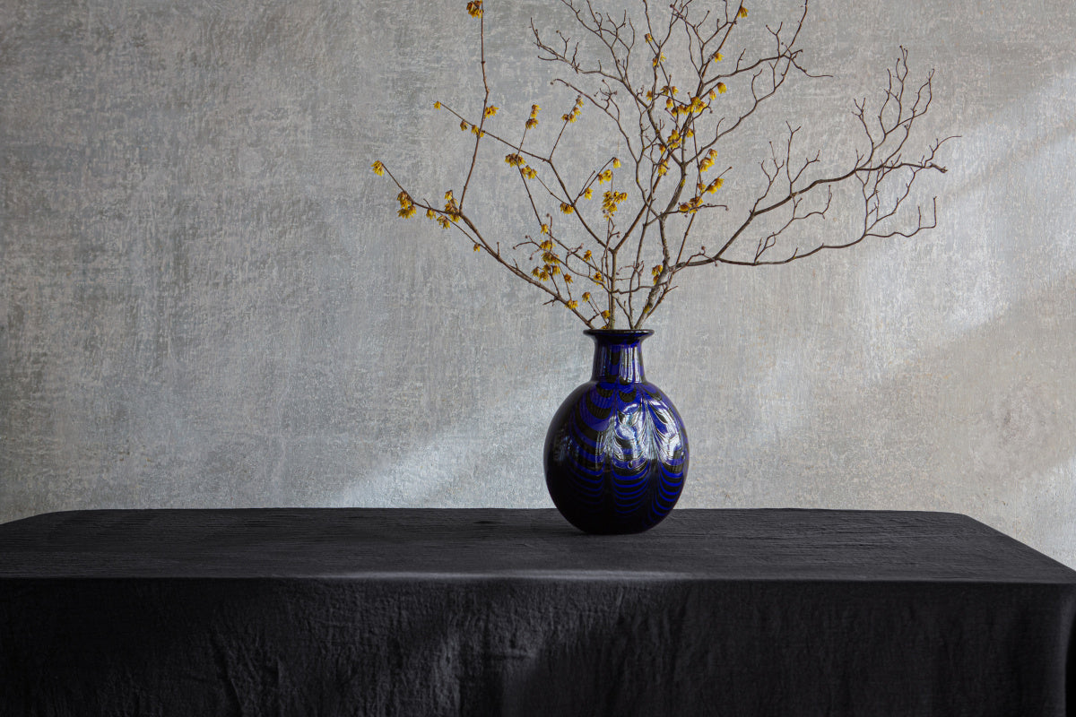 Once Milano klasický lněný ubrus se širokými okraji