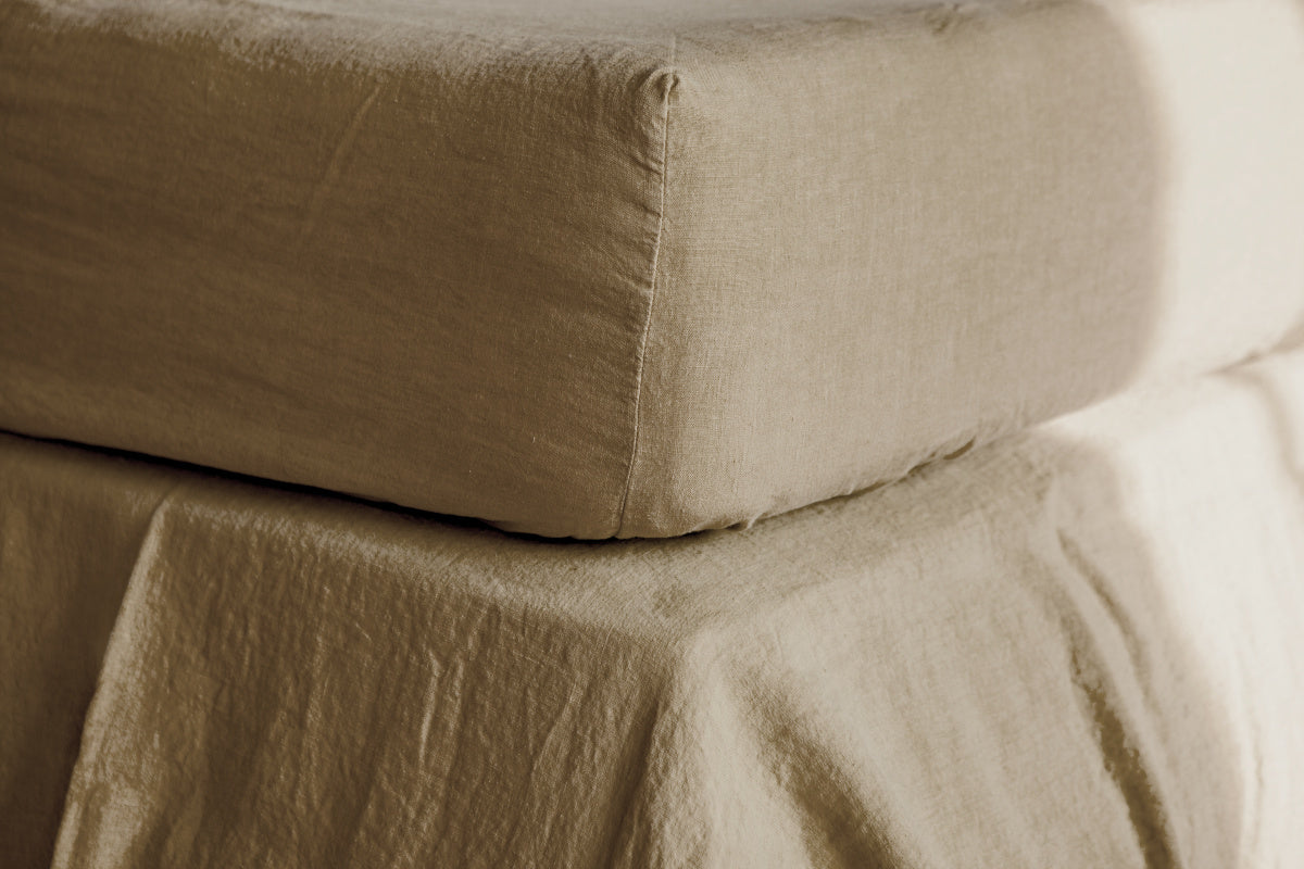 Once Milano lněné napínací prostěradlo