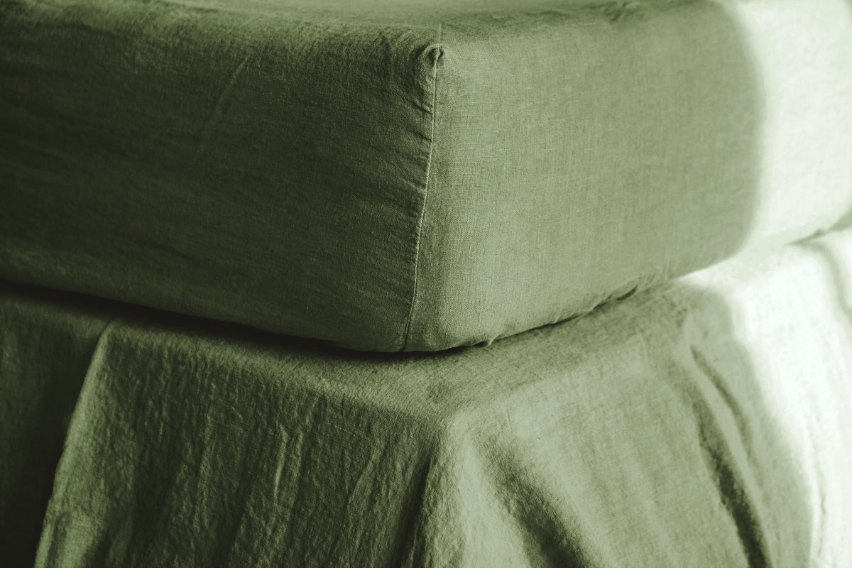 Once Milano lněné napínací prostěradlo