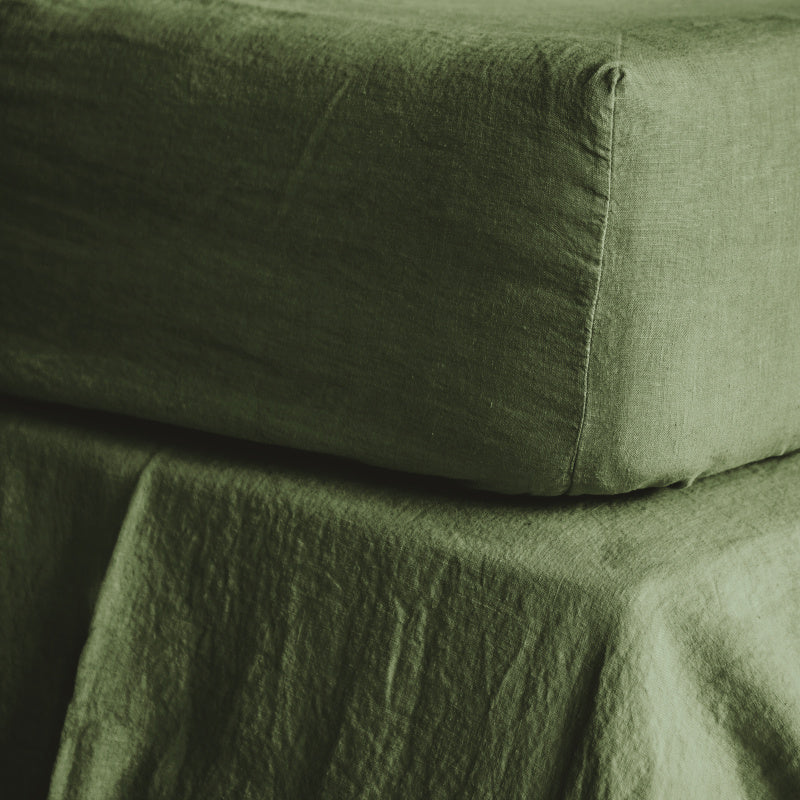 Once Milano lněné napínací prostěradlo