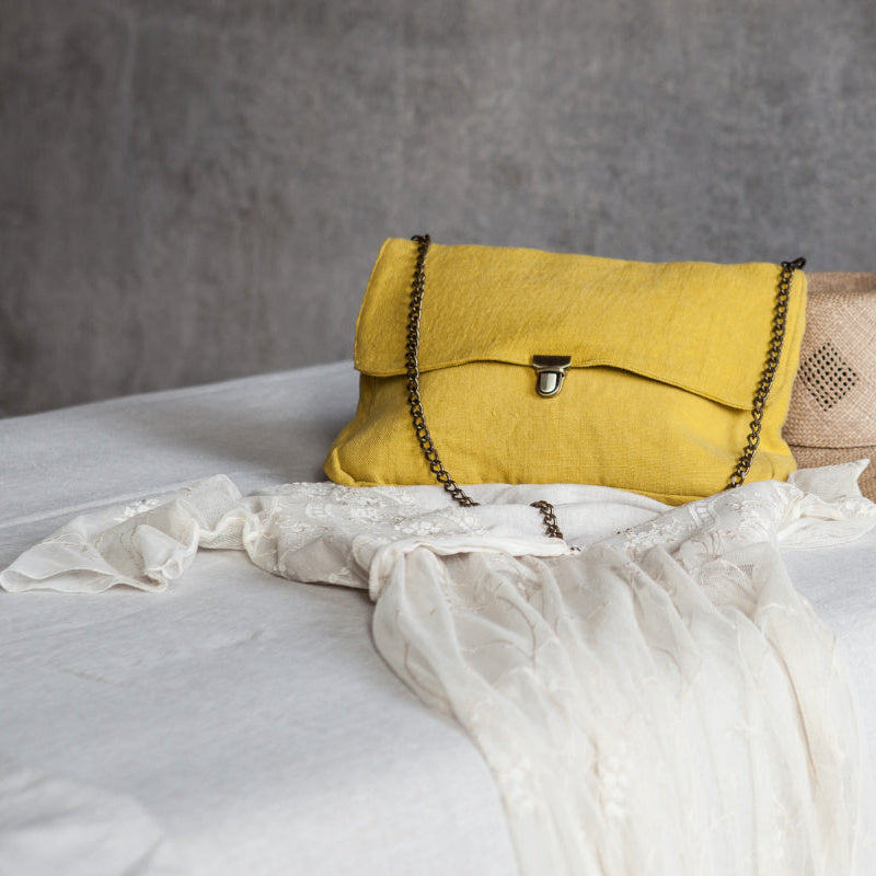 Once Milano lněné napínací prostěradlo