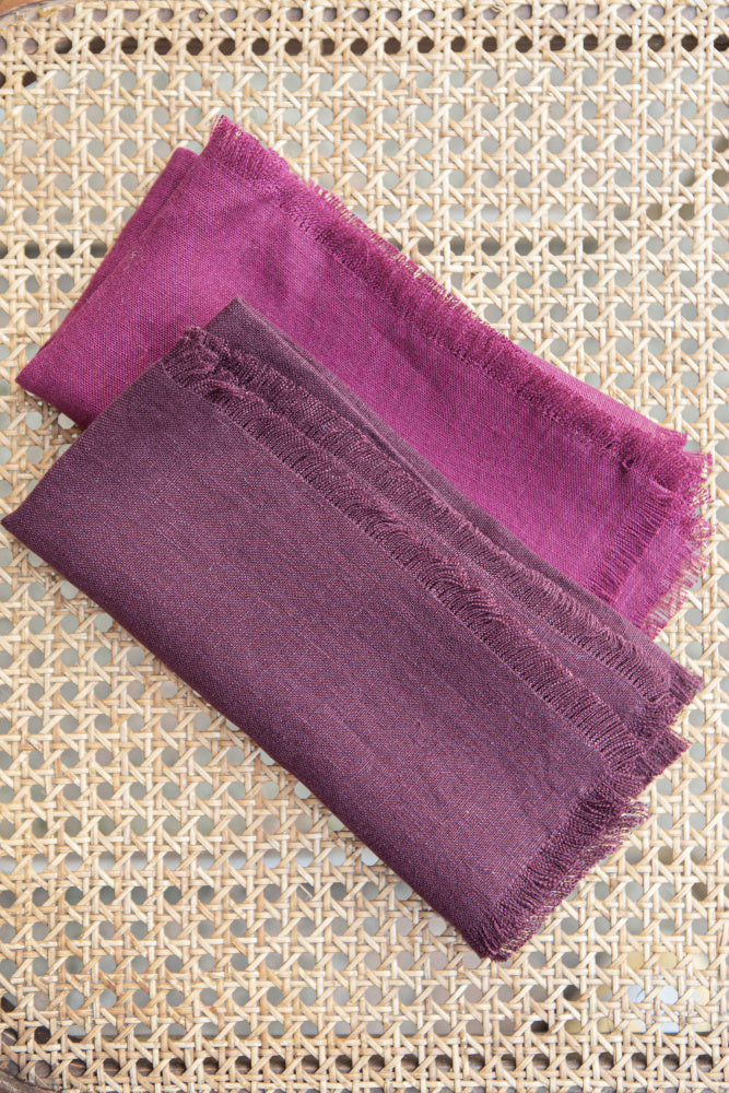 Once Milano lněný ubrousek s třásněmi