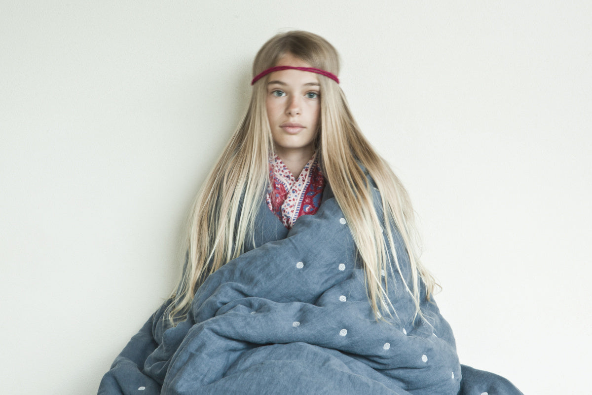 Once Milano luxusní lněný quilt přehoz na postel