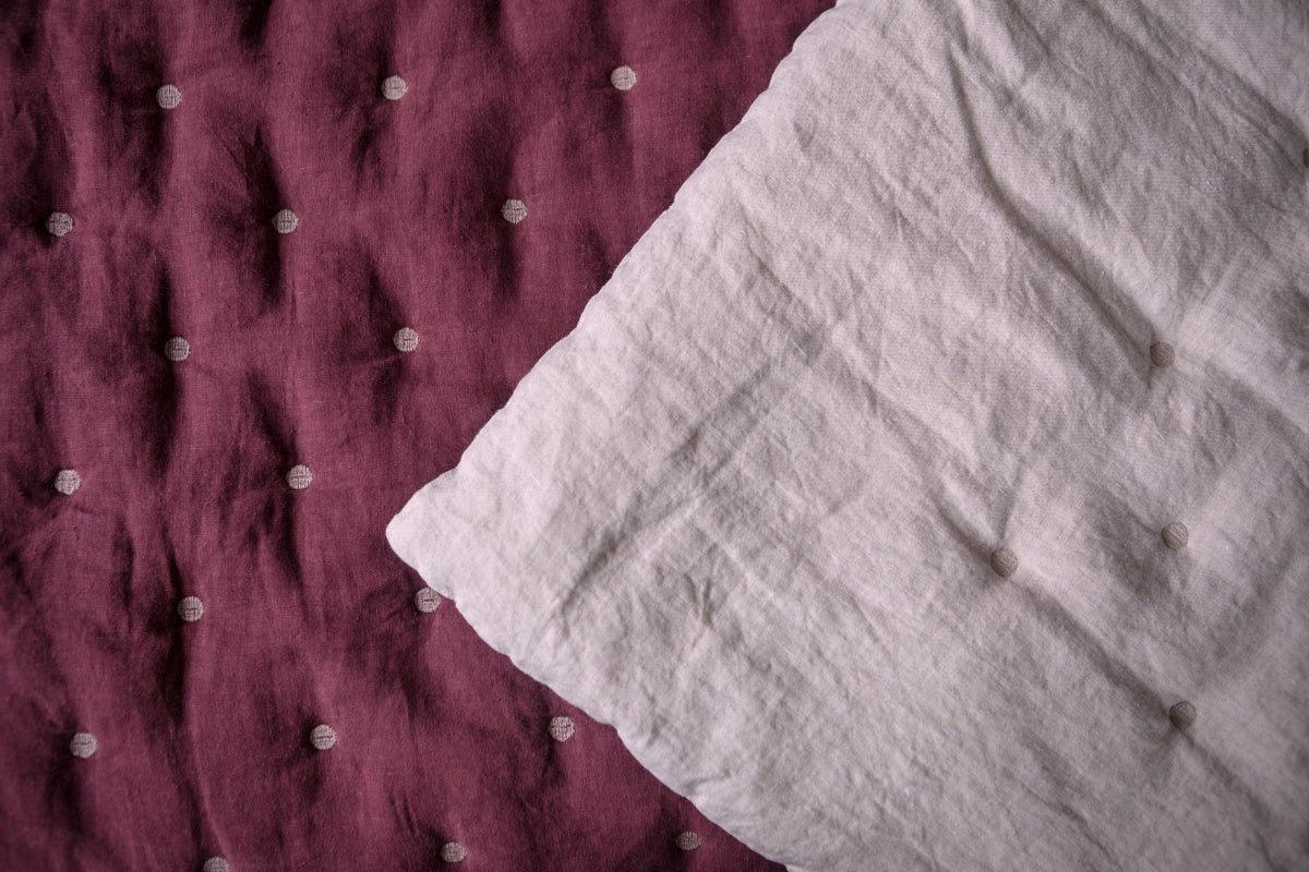 Once Milano luxusní lněný quilt přehoz na postel