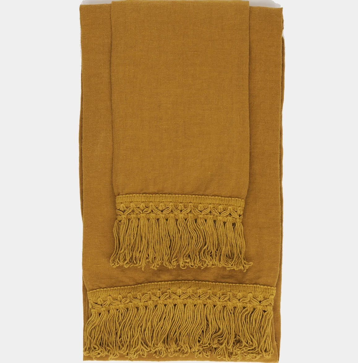 Once Milano lněné ručníky s dlouhými třásněmi 2 ks