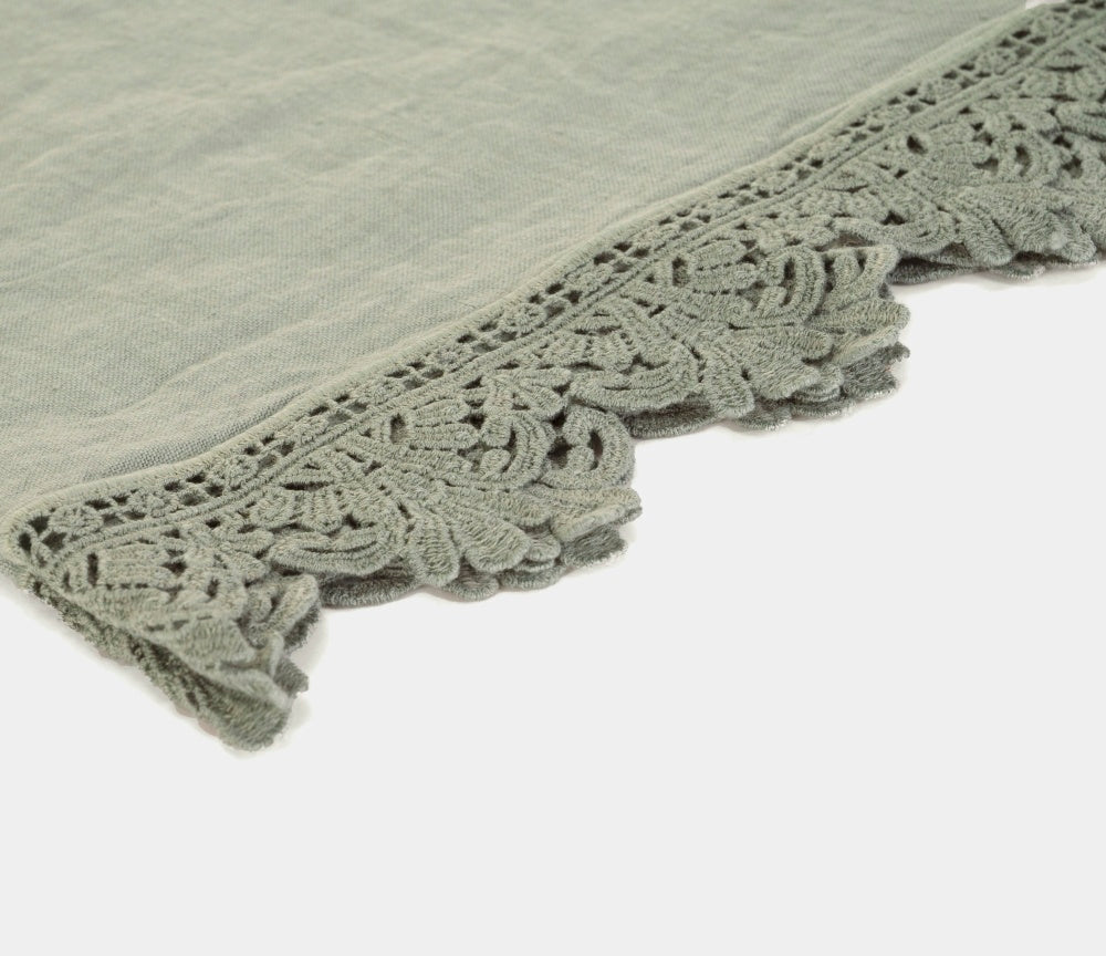 Once Milano lněný ubrousek s krajkou Sicily