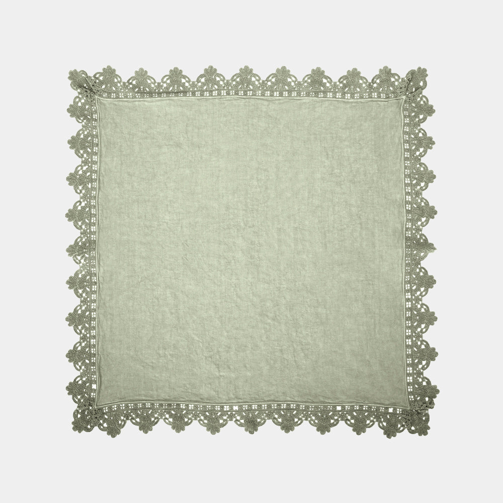 Once Milano lněný ubrousek s krajkou Sicily