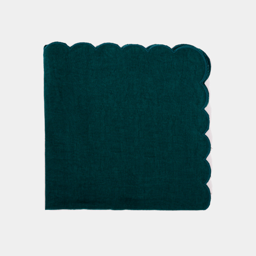 Once Milano lněný ubrousek se zoubkovým lemem