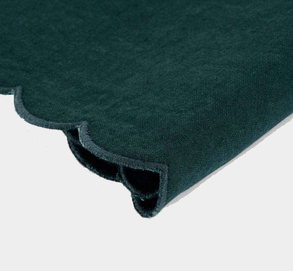 Once Milano lněný ubrousek se zoubkovým lemem