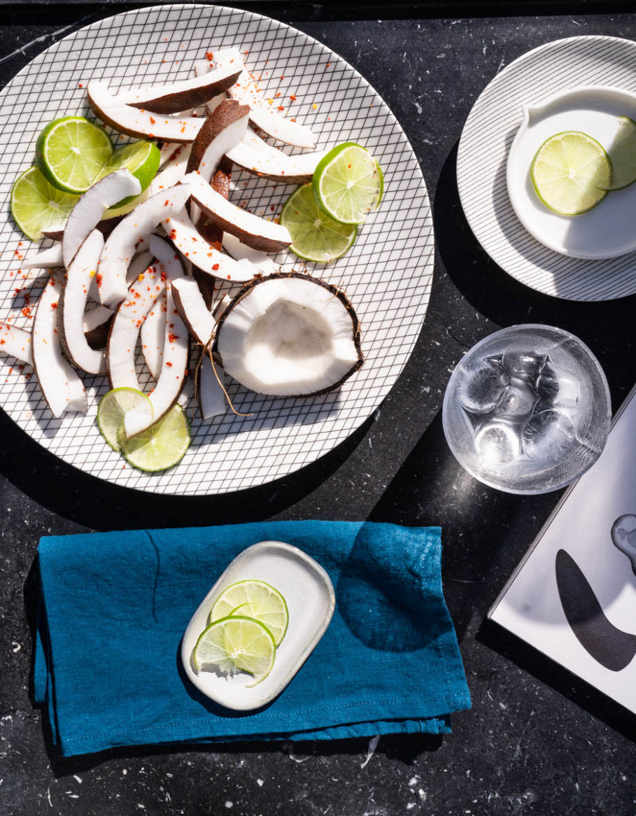 Once Milano lněný ubrousek z jemného lnu set 4 ks