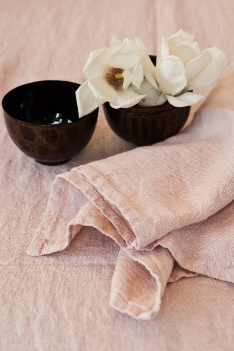 Once Milano lněný ubrousek z jemného lnu set 4 ks