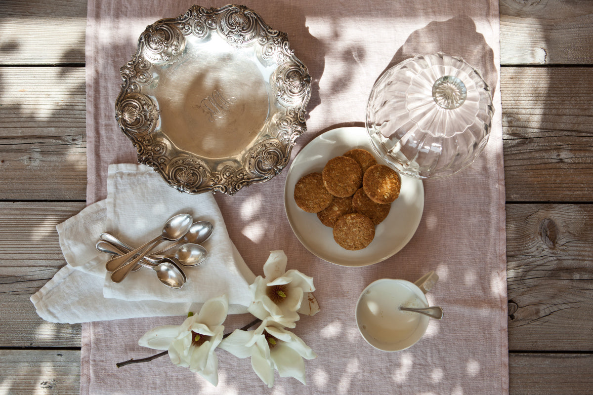 Once Milano lněný ubrousek z jemného lnu set 4 ks