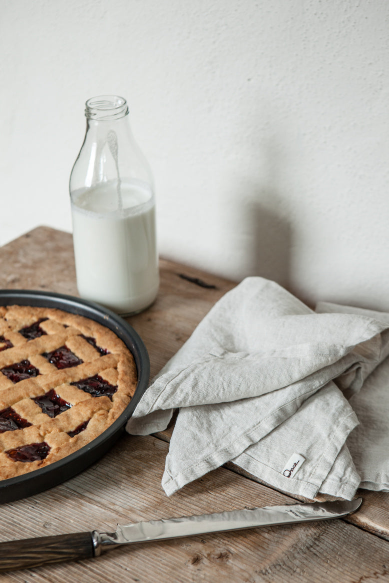 Once Milano lněný ubrousek z jemného lnu set 4 ks