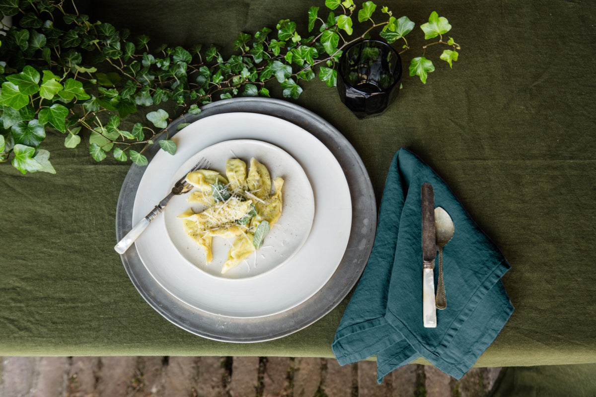 Once Milano lněný ubrousek z jemného lnu set 4 ks